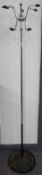 Retro mid century chrome hat/ coat stand, H161