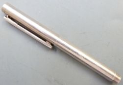 Tiffany & Co. hallmarked silver ballpoint pen, length 8.5cm