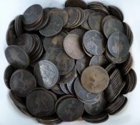 A collection of Australian pennies and farthings 1911 onwards, together with a collection of UK