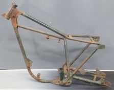 1967 Cotton 37A trials motorcycle frame, frame number clearly visible, with matching V5c,