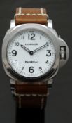 Panerai Luminor Marina gentleman's diver's wristwatch ref. OP 6727 with luminous hands, black Arabic