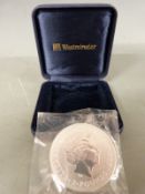 1999 cased silver Britannia