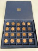 Twenty high grade Victorian bun head halfpennies,1873, 1874 and 1875  examples, many EF and near