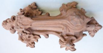 Victorian Gothic Revival cast iron door knocker, 29cm long, 13cm wide