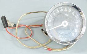 Smiths car rev counter marked to dial 4cyl and RVI 2423/01, red line at 6,000 rpm and reads up to