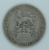Edward VII 1905 shilling