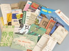Motoring ephemera including Morris Minor 1000 fold out brochure, service manual and handbook,1965