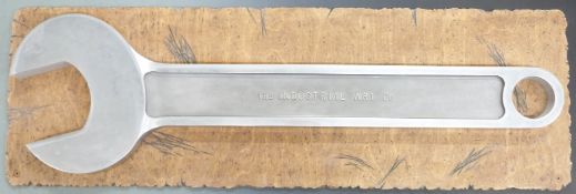 Large novelty size cast aluminium spanner, length 120cm