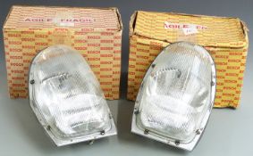 Two Mercedes lights, model no. 111 1961-1972 and model no. 108 1967 - 1972, possibly suitable for