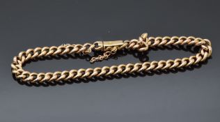 A 15ct rose gold bracelet, 6.9g