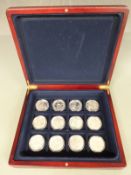 Twelve 'Memories of Wartime Britain' silver commemorative crowns produced in association with The