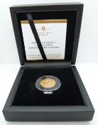 George V 1911 Canada Mint gold full sovereign, in deluxe case with certificate