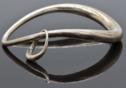 Georg Jensen silver bangle, marked Denmark 433 M