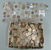 A tin of high grade UK coinage circa mid 20thC onwards