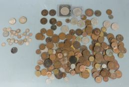 A small amateur collection of UK coinage with some silver content including Victorian and a