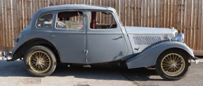 1936 Riley 15/6 Adelphi saloon, with 6 cylinder engine (not having a water cooled main bearing)