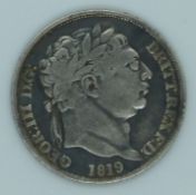 George III 1819 sixpence