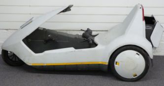 Sinclair C5 retro electric recumbent tricycle