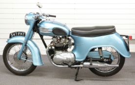 1959 Triumph 350cc T21 'bathtub' motorcycle, good older restoration, with V5c, registration number