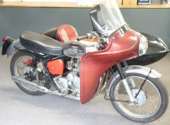 1965 Royal Enfield 736cc Interceptor Swallow sidecar combination, single owner from new, recently