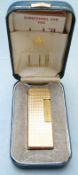 Dunhill Rollagas gold plated lighter, in original box with instructions
