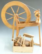 Ashford spinning wheel with accessories, H64cm