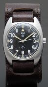 Cabot Watch Company (CWC) W10 gentleman's military wristwatch with luminous hands and hour