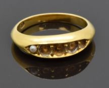 An 18ct gold ring