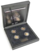 The London Mint Office 'Gold Sovereign Landmarks Collection - Four portrait set' comprising four