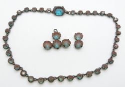 Victorian sapphiret necklace, 41cm long