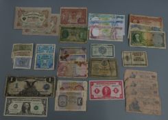 U.S.A series of 1899 one silver dollar certificate, together with a further quantity of world