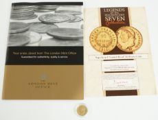 Napoleon I 1809 Laurel head gold 20 francs, with certificate