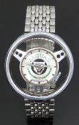 Jaguar Old England gentleman's wristwatch in the form of a steering wheel with luminous hands,