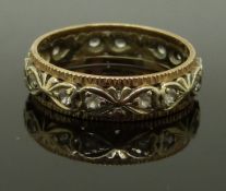 A 9ct gold eternity ring, size N/O, 3.56g