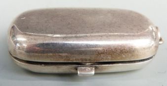 George V hallmarked silver double sovereign holder, Birmingham 1912, length 6.5cm together with