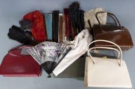 Collection of vintage handbags including Debenham and Freebody, London & Waldybag, a gentleman's