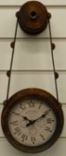 Old Town Clocks wall garden clock, with quartz movement
