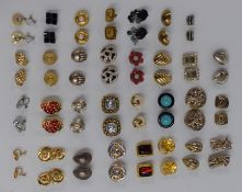 A collection of vintage earrings including Grome, silver, Napier, etc