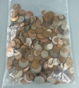 A collection of sundry UK coinage, George III onwards, together with a quantity of overseas