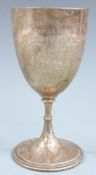 George V hallmarked silver goblet with beaded ring decoration, Sheffield 1917 maker James Dixon &