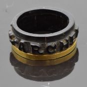 Georgian jet mourning ring carved to read 
