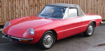 1970 Alfa Romeo Kamm-tail Spider 1750. Purchased by the vendor's late husband in 2015, the vendor