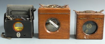 Three pigeon racing timer clocks to include H.Martens and Co and The Automatic Timing Clock Co