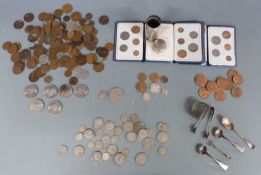 A collection of largely UK coinage, Queen Victoria onwards includes 1887 Jubilee shilling, 1935