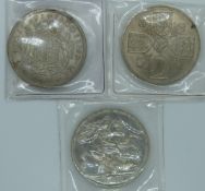 George V 1937 Coronation crown, a Festival of Britain example and a 1953 Coronation crown