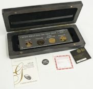 Royal Mint WWII Allied gold coin set comprising 2015 USA one quarter ounce gold proof $10; 2015