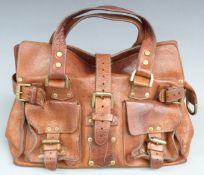 Vintage Mulberry 'Roxanne' oak Darwin leather bag