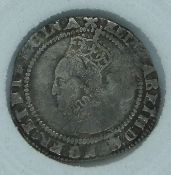 Elizabeth I 1574 Eglantine Mint hammered threepence