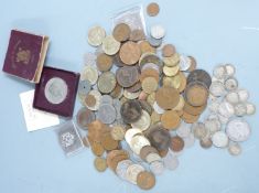 A small amateur collection of largely English coins Victoria onwards to include silver threepenny