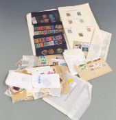 Early GB stamps on loose album pages including surface printed, plus range of modern mint issues and